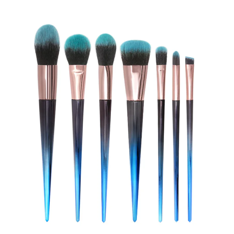 

Beauty 7pcs cosmetic kit makeup brushes sets tools oem makeup brush, Picture color