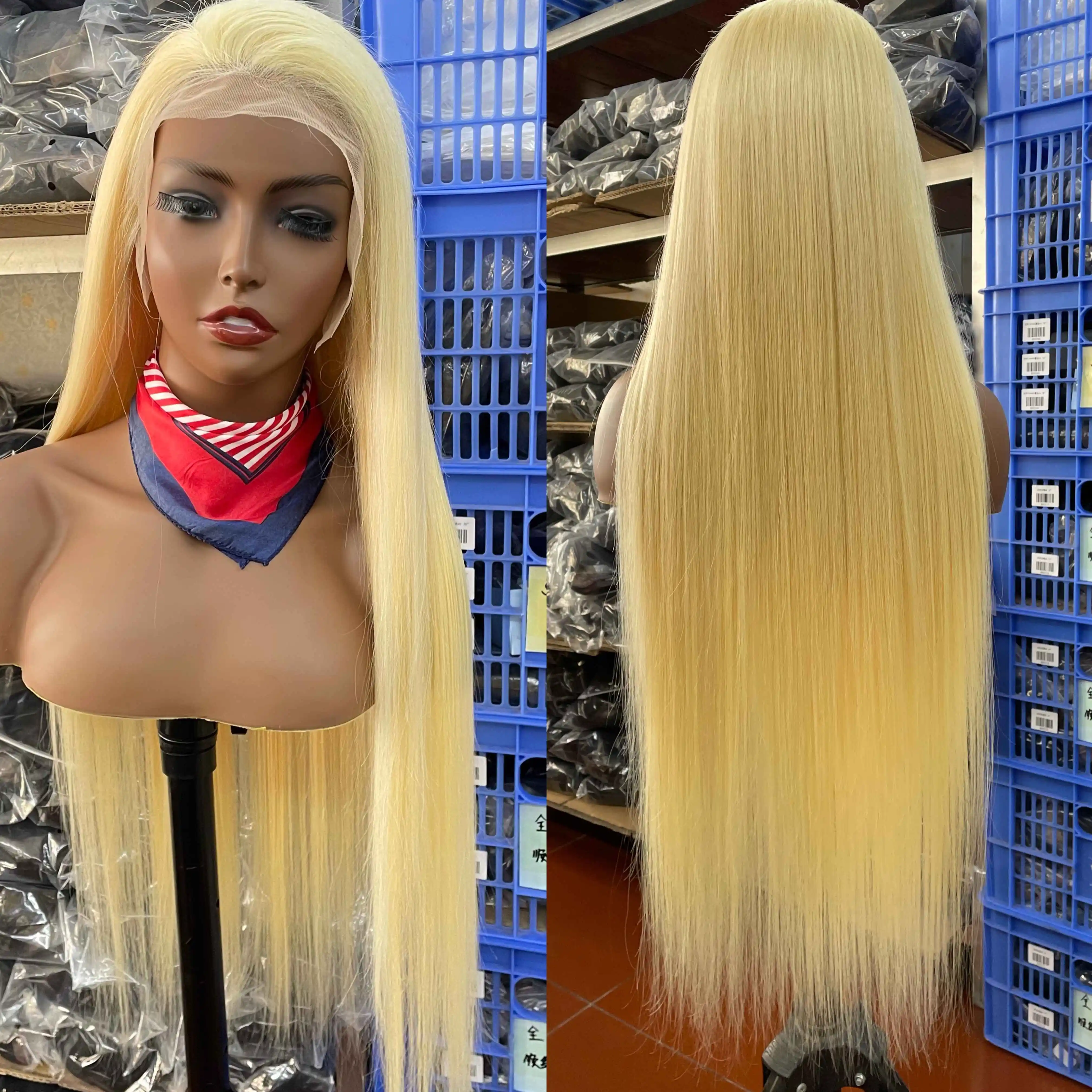 

Cheap 100% virgin brazilian wig vendors wholesale blonde 13x1 T part lace front wigs for black women human natural hair wig