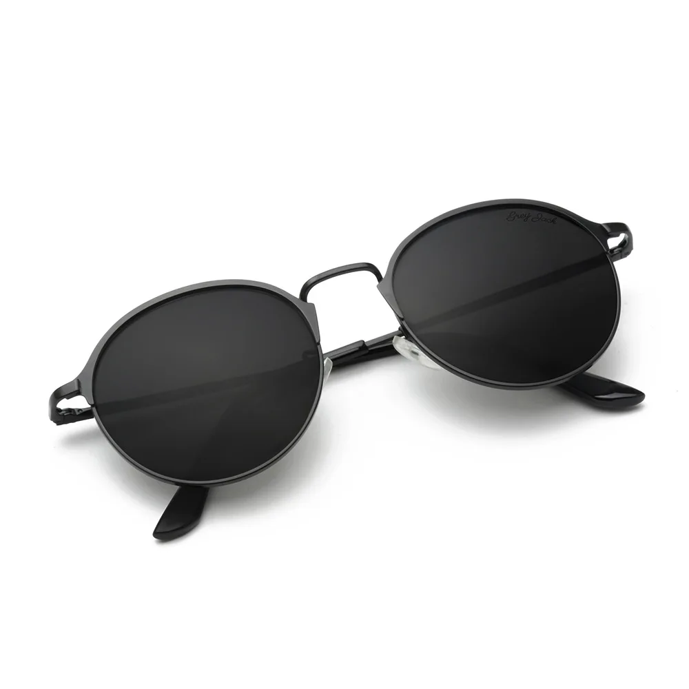 

Personality Vintage Stylish Men Windproof Metal Frame Metallic Lady Retro Sunglasses