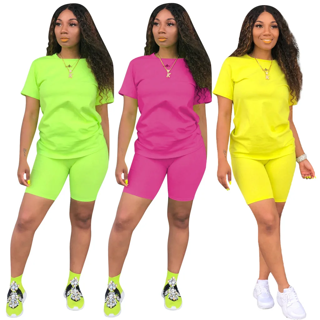 

LLDRESS Hot Selling Casual 2 Pieces Set Outfits Summer Plus Size 2XL Ready to Ship Two Piece Set Women Clothing