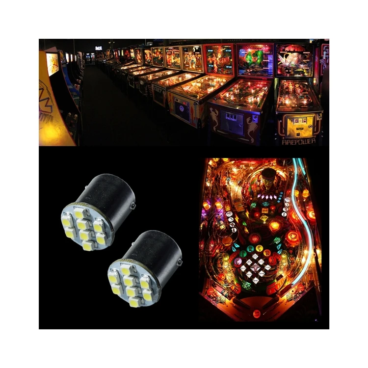 

Wholesale Flicker Pinball LED Light 8 SMD Ba15s BaU15s Game machine 6V AC/DC