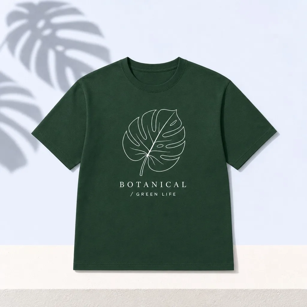 Forest Green Botanical T-Shirt