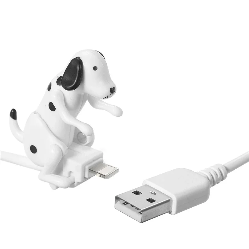 

New Funny Cute Portable Pet USB Cable Mini Dalmatian Toy Gadget Charger Data Cable Compatible with Mobile Phone Micro-USB, Multiple colour