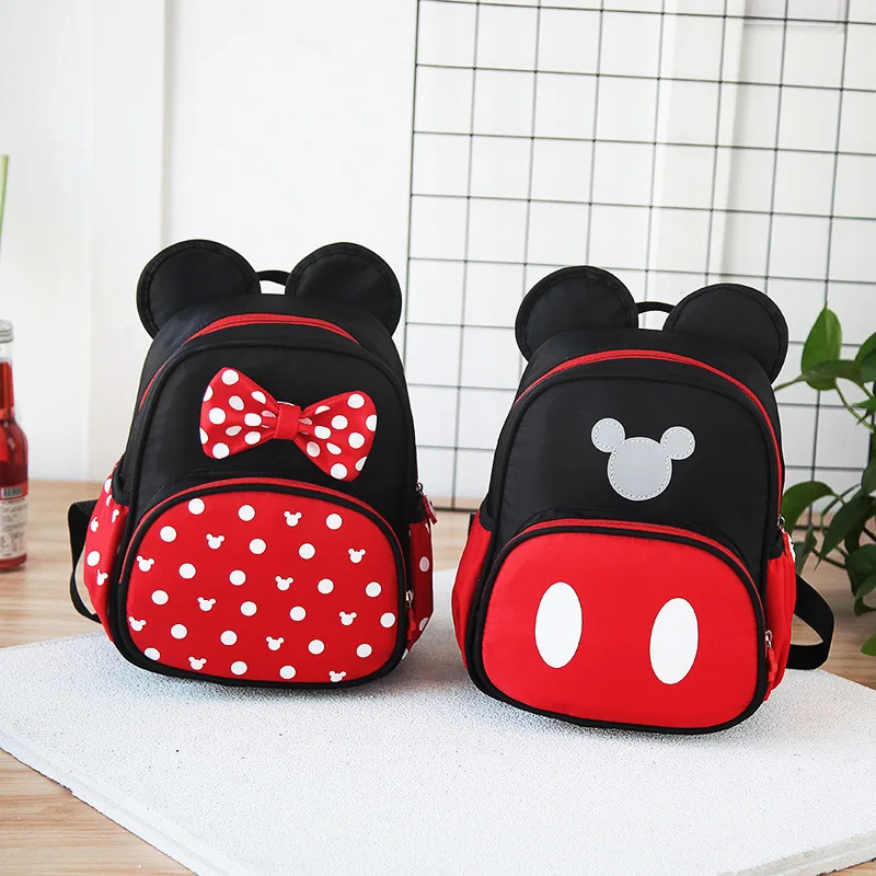 

2021 Wholesale Mickey mouse children colorful diaper bag cartoon cute Composite Bag famous luxury kids backpack, Multi color