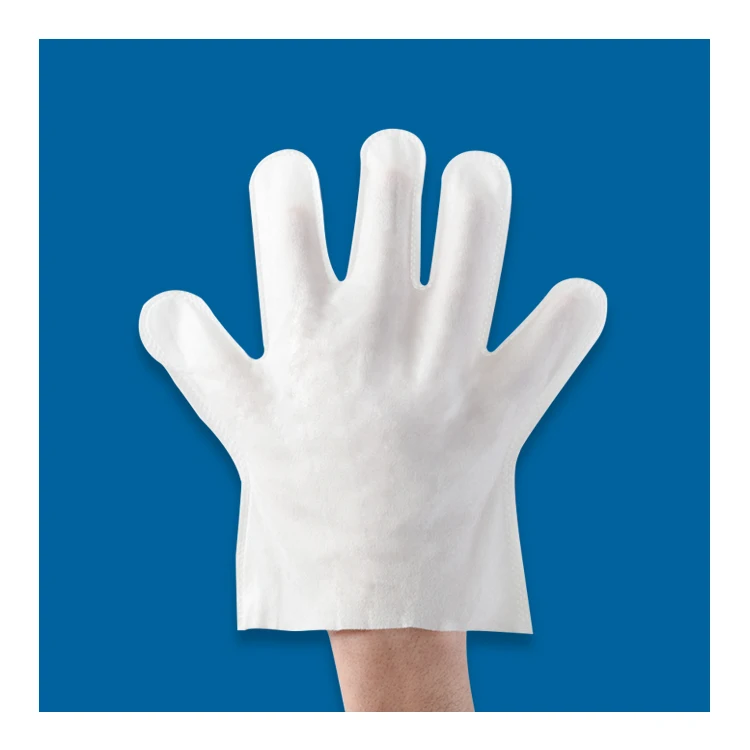 

Disposable Pet Non Woven Cleaning Glove For Cat And Dog Non Irritating Five Finger Wet Wipe Glove Household Disposable Glove OEM