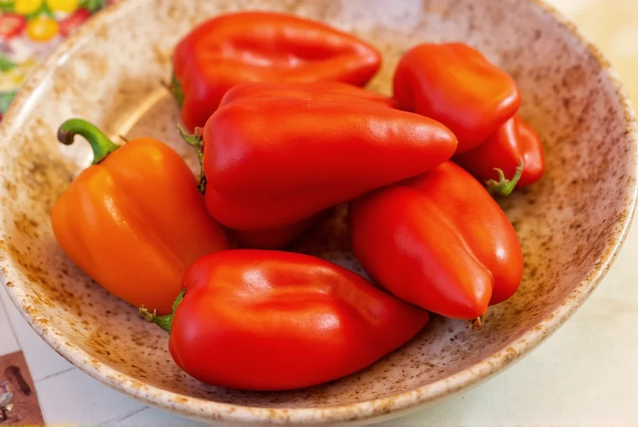 Infused pepper vinegar in glass bottle