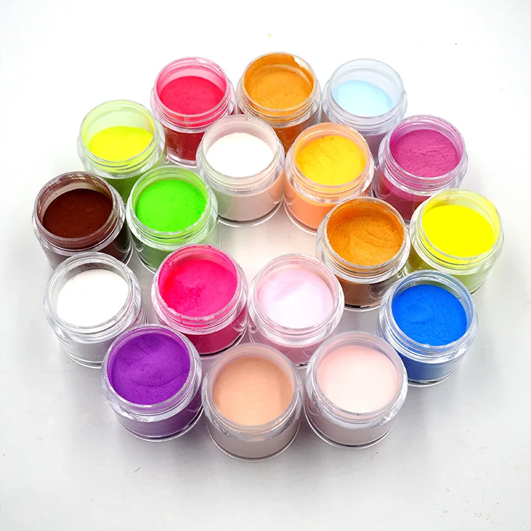 

wholesale low MOQ loose acrylic powder bulk nail dipping powder 120 color acrylic nail powder in the pots, 120 colors without white