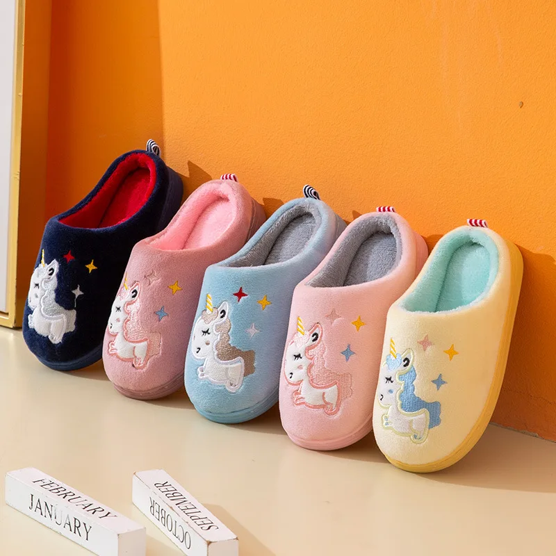 

Winter Warm Indoor Slippers for Kids 2022 Cute Cartoon Slippers