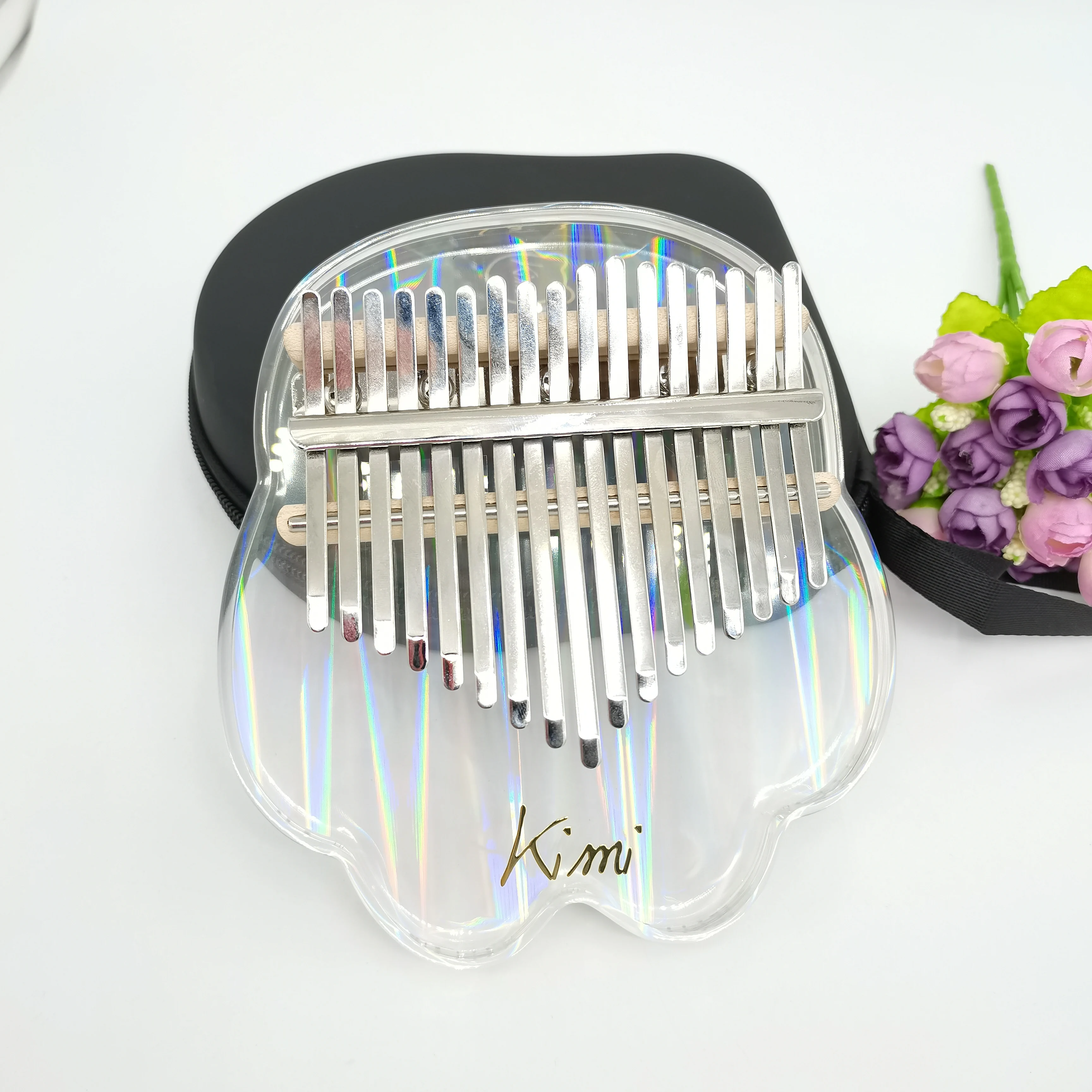 

17-tone rainbow bear M-10S finger thumb piano crystal Kalimba