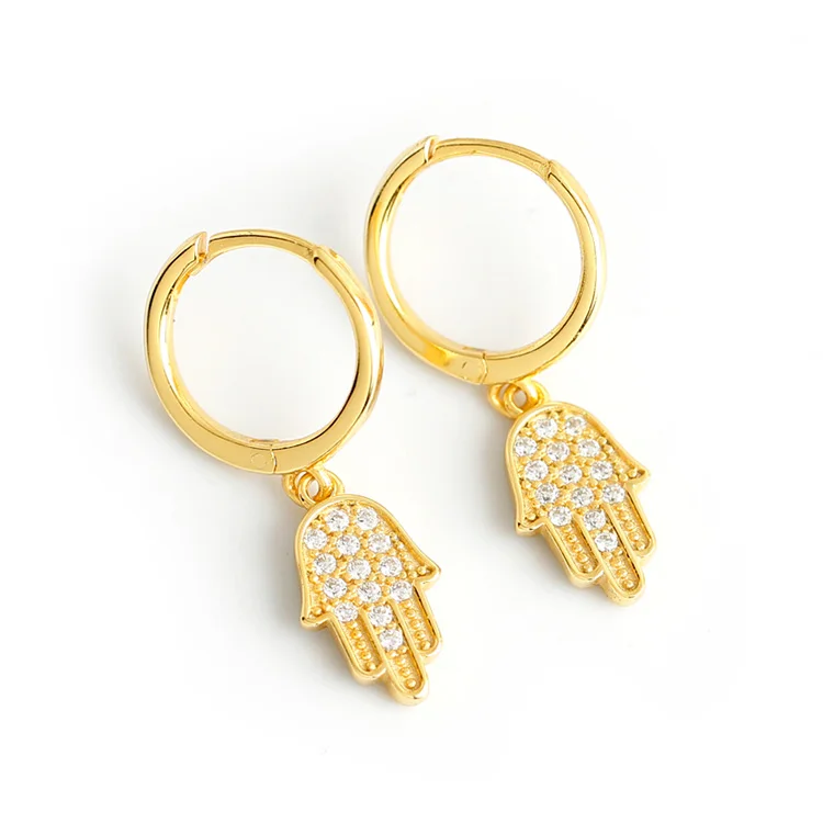 

Women jewellery 925 sterling silver korean zircon earrings hand Earrings long drop earring
