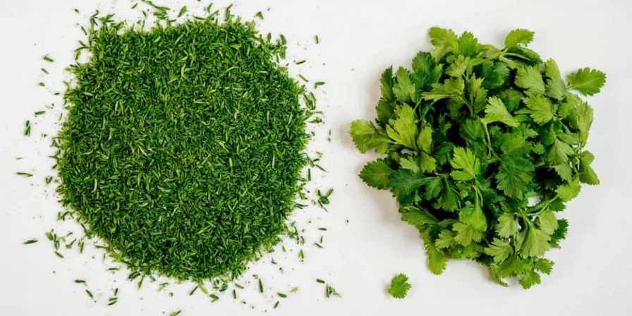Happy chef sprinkling parsley on finished dish