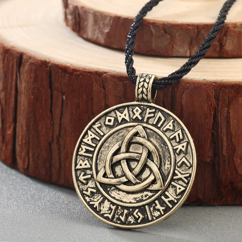 

Male Necklace Punk Gothic Style Nodic Viking Amulet Pendant Love Knot Infinite Slavic Talisman Jewelry Men Boy, Silver/rose gold/gold