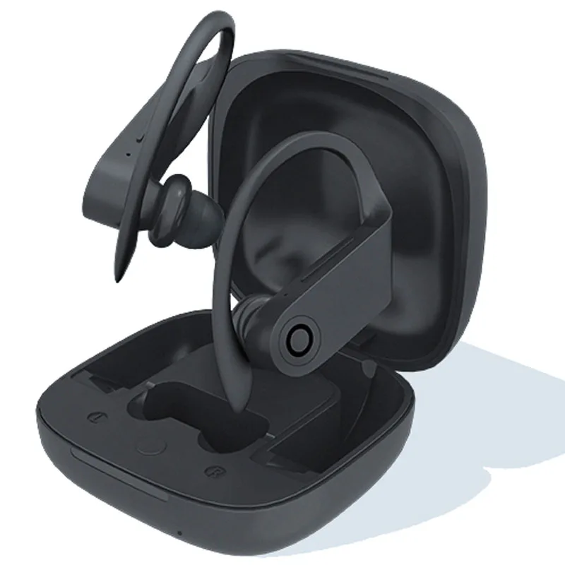 

B10 Earhook Noise Reduction Sport Wireless BT Siri TWS Earbuds Tws Earphone Earbuds for PowerBeats