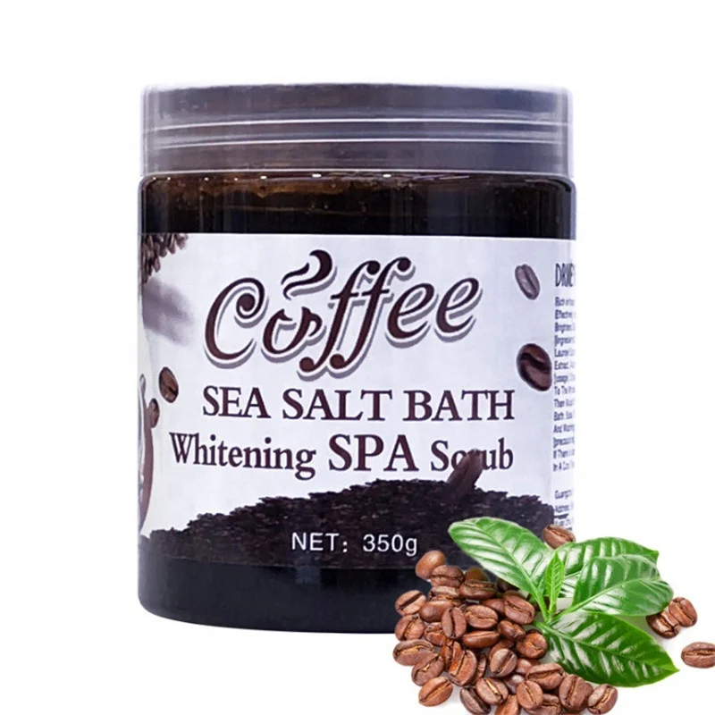 

350g Coffee Bubble Bath Salt To Improve Goose Bumps Moisturizing Nourishing Dead Skin Exfoliating Relaxing Sea Salt Anti-Oxidant