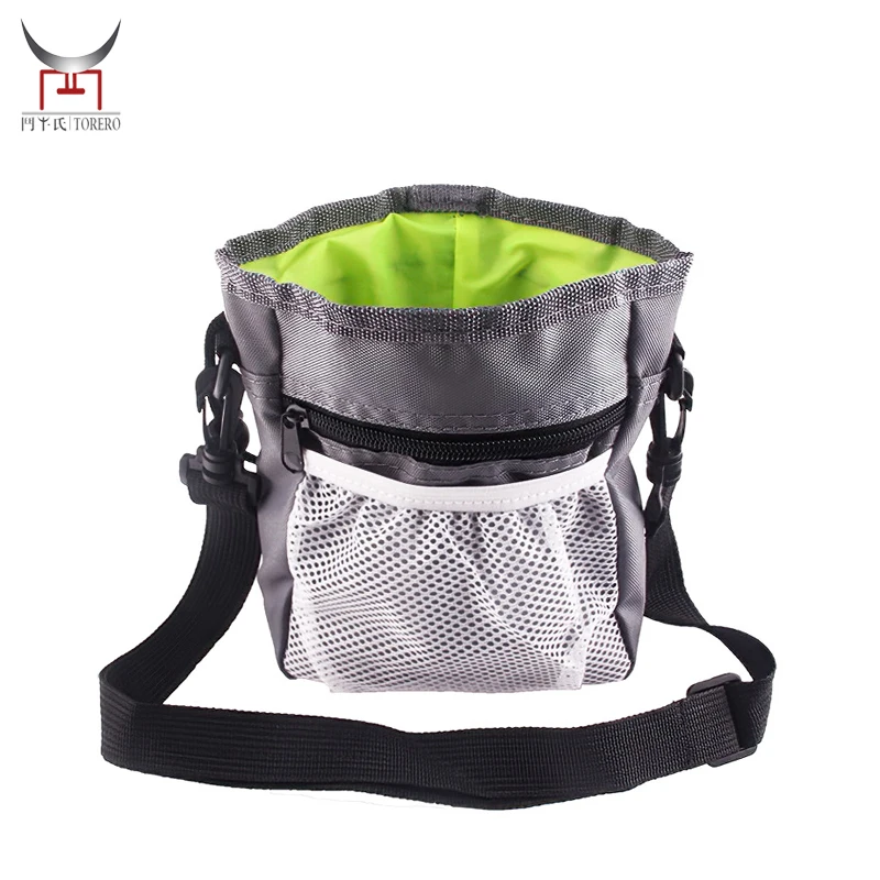 

Easily Carries Adjustable Pet Dogs Waist Feed Pouch, Training Pouch Dog Treat Bag with Poop Bags Dispenser, Customized color
