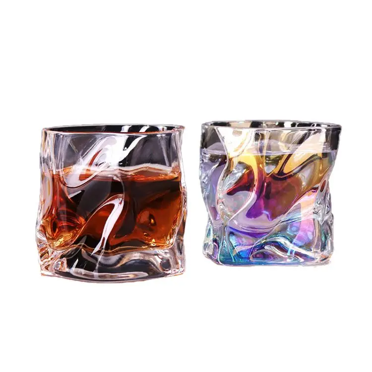 

Creative simple texture ice pattern Breakfast Cup Glass Milk Juice Cup Mug water cup glass