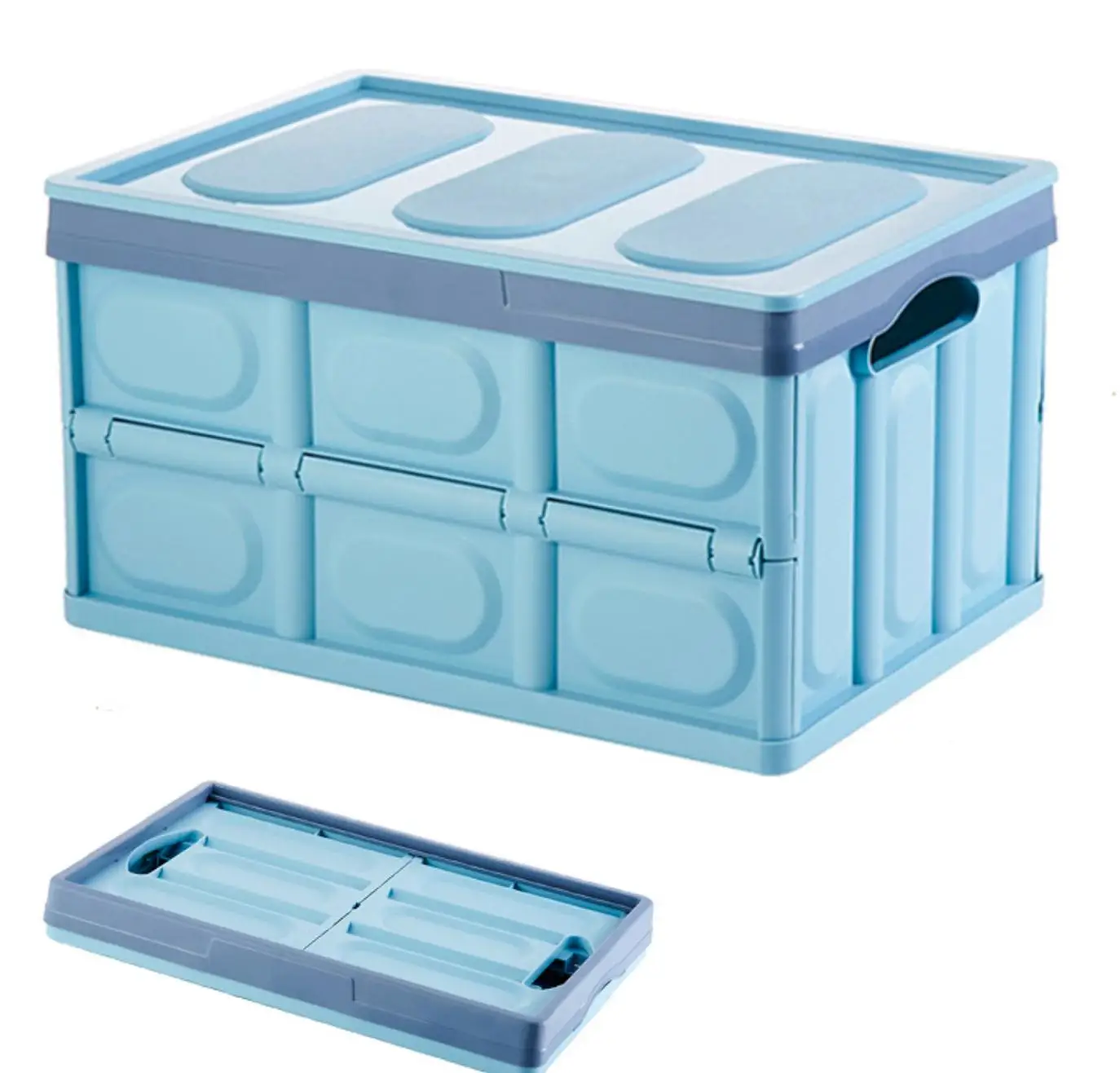 

H912 Multi Color Large Capacity SUV Plastic Organizer Case Multifunctional 30L LargeCar Trunk Foldable Car Storage Box, Multi colour