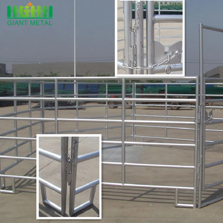 

Galvanized metal iron steel livestock farm fence panel horse fence