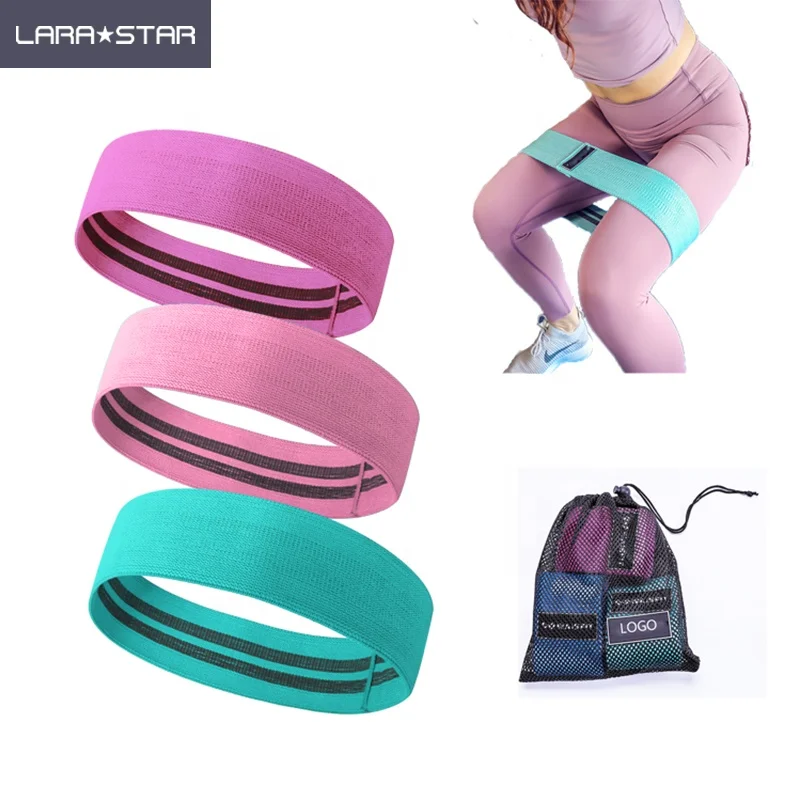 

Amazon Hot Sale Resistance Bands for Legs and Butt Resistance Loop Bands Anti Slip Circle Fitness Band Elastic (Set 3), As pictures