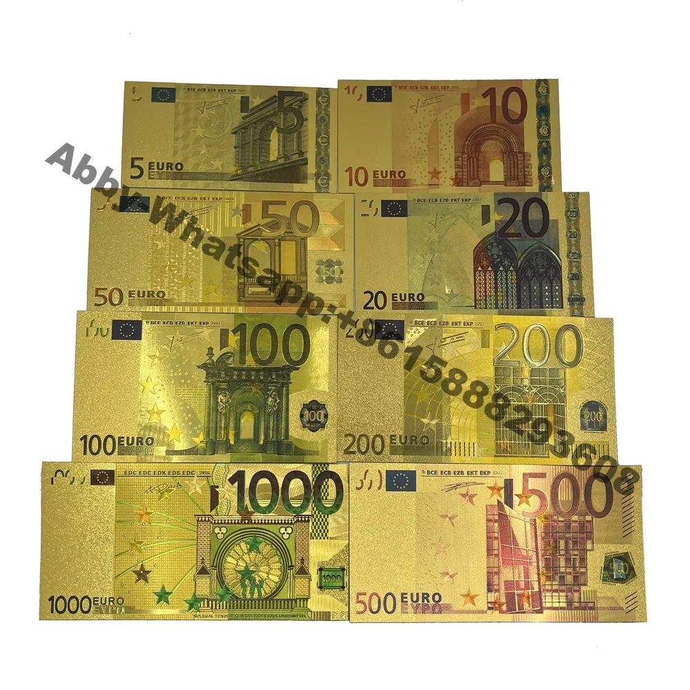 

Wholesale New Gold foil Europe commemorative banknote for christmas decoration