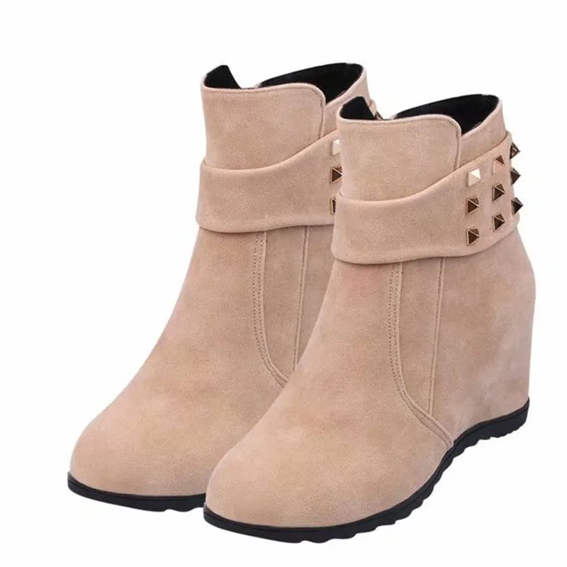 

New arrival comfortable colorful women casual wedge heel shoes ladies women ankle boots, Picture