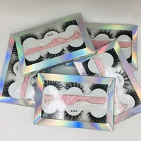 

Handmade Synthetic False Private Label Eyelashes Custom Eyelash Packaging Box, Silk Lashes 3D Faux Mink Eyelash