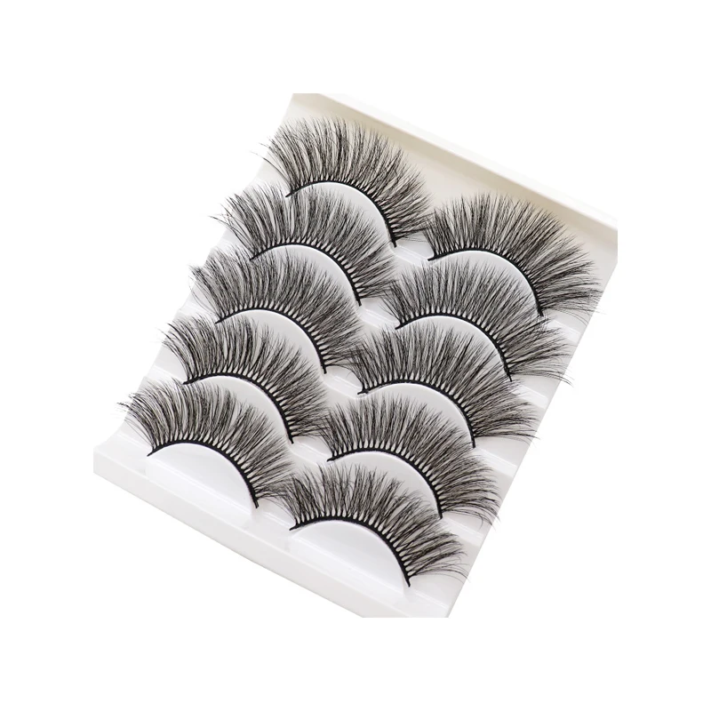 

Modern Simplicity Transparent Cover Box Packing High Grade Fiber 3d Natural False Eyelashes