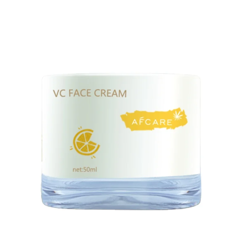 

VC VA VE Face cream private label Anti Aging Brighten whitening Cream, Pale yellow