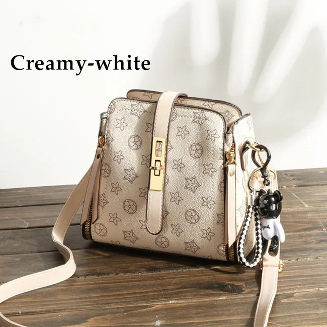 Female Bag Large Capacity New Korean Bucket Dual-use Shoulder Bag  Mother Portable PU Women Bag