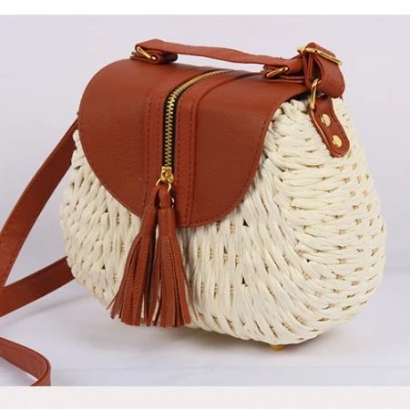 

handwoven rattan bags summer crossbody straw beach shoulder bag for womens shoulder handbag for beach travel