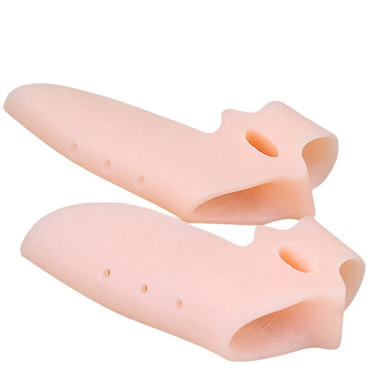 

Top Selling Silicone Protect Splint Thumb Orthopedic SEBS Soft Pad Corrective Thumb Toe Protector, Skin tone, white