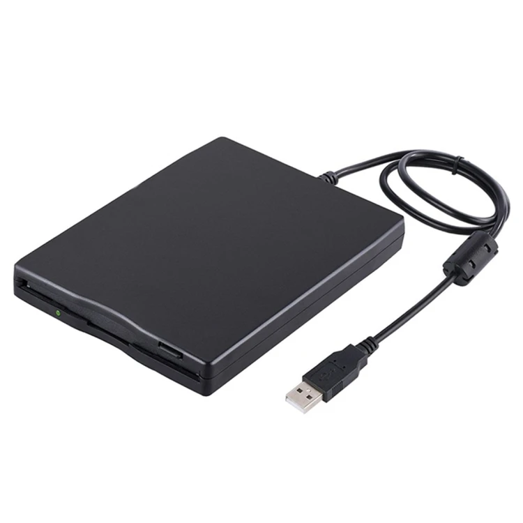 

3.5" USB External Floppy Disk Drive Portable 1.44 MB Diskette FDD for PC Laptop, Black