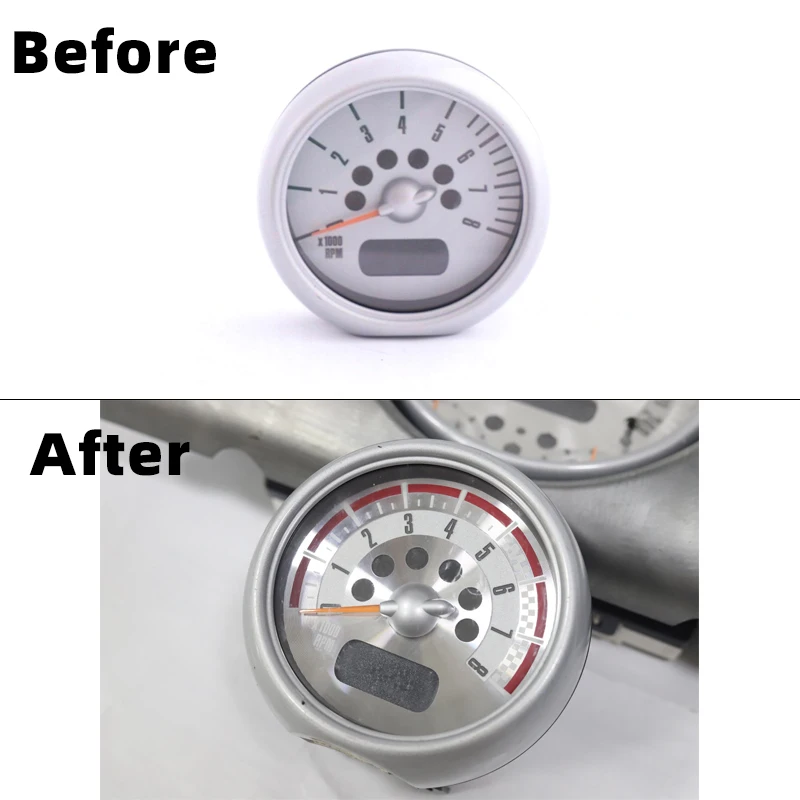 Laser Style Plastic Tachometer Speed Meter Stick On Plate Cover For