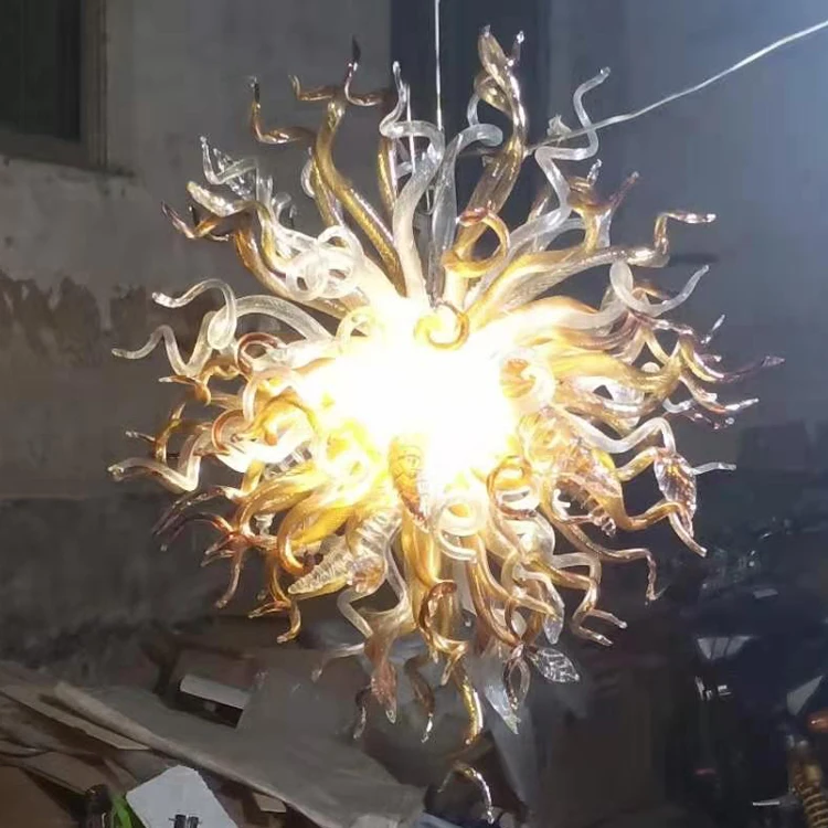 

Amber murano glass chandelier lighting