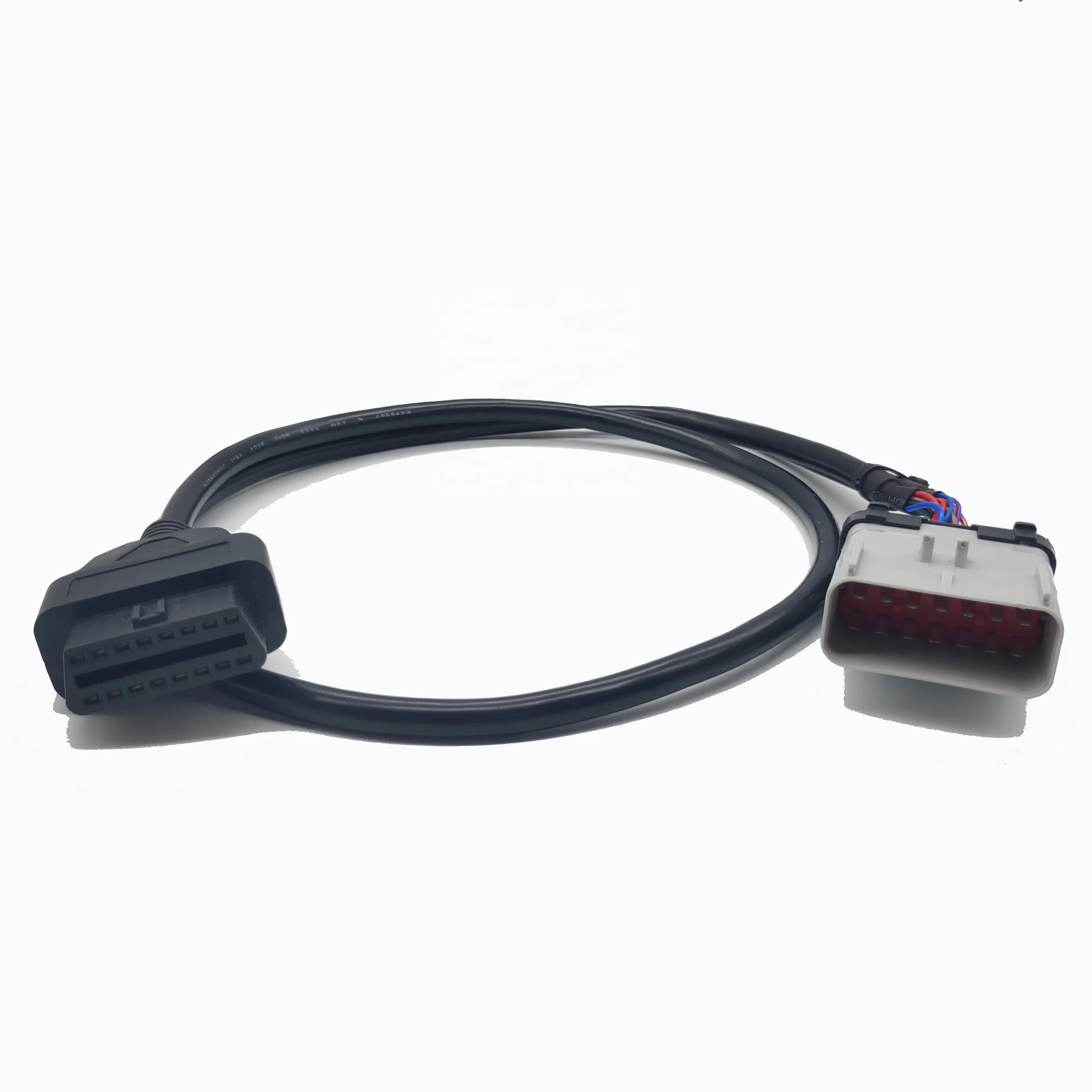 product 14 pin rp1226 male obd2 diagnostic cable pvc insulated heavy duty wiring harness for vehicles machines electronic applications-0