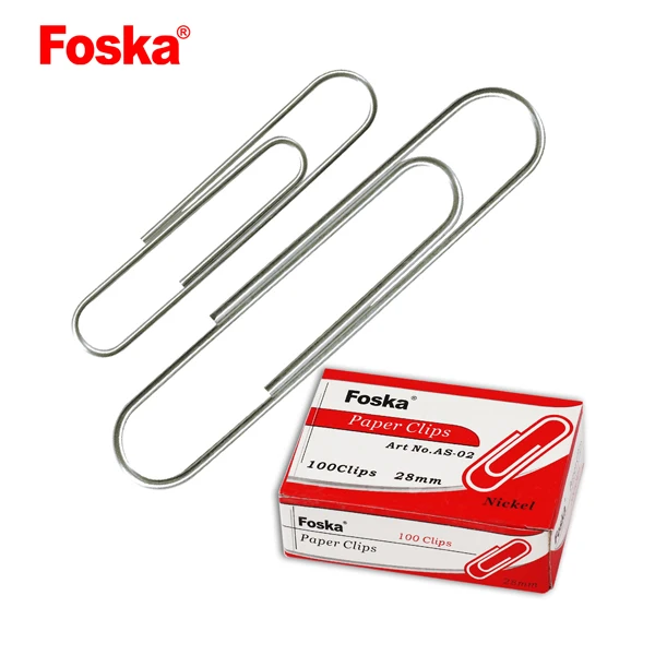 
Foska Hot Sale Good Quality Round Nickel Plating Paper Clips  (769255836)
