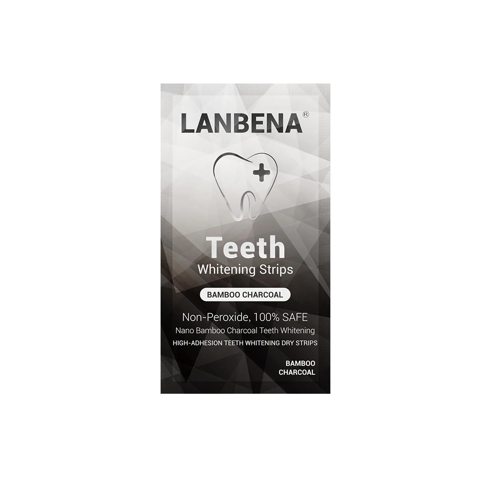 

LANBENA advanced teeth whitening strips coconut charcoal free shipping