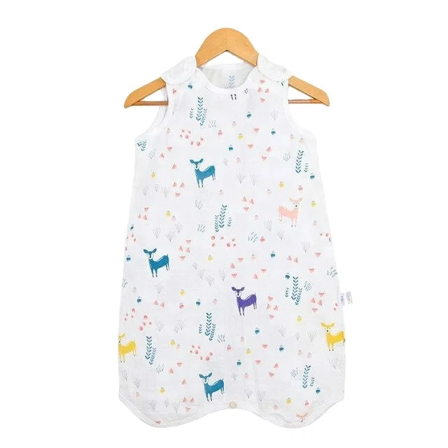 

Summer Baby Muslin Cotton Super Breathable and soft Wearable Sleeping Bag