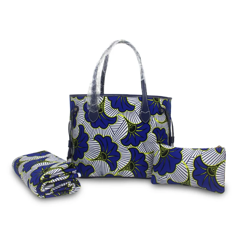 

2021 Popular style high Quality African Fabric Wax Print Ladies Purse Bag Handbag 210325, Turkey blue,nigeria green,lilac