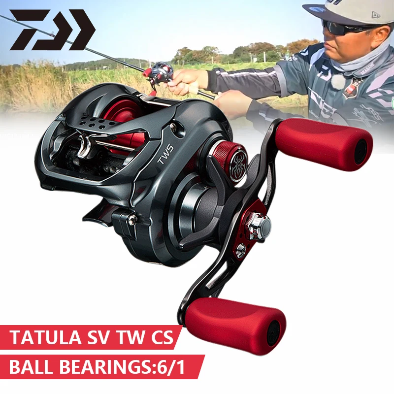 

100% Original DAIWA TATULA SV TW CS Red Spider Fishing Baitcasting Reel 6.3 7.3 Gear Ratio