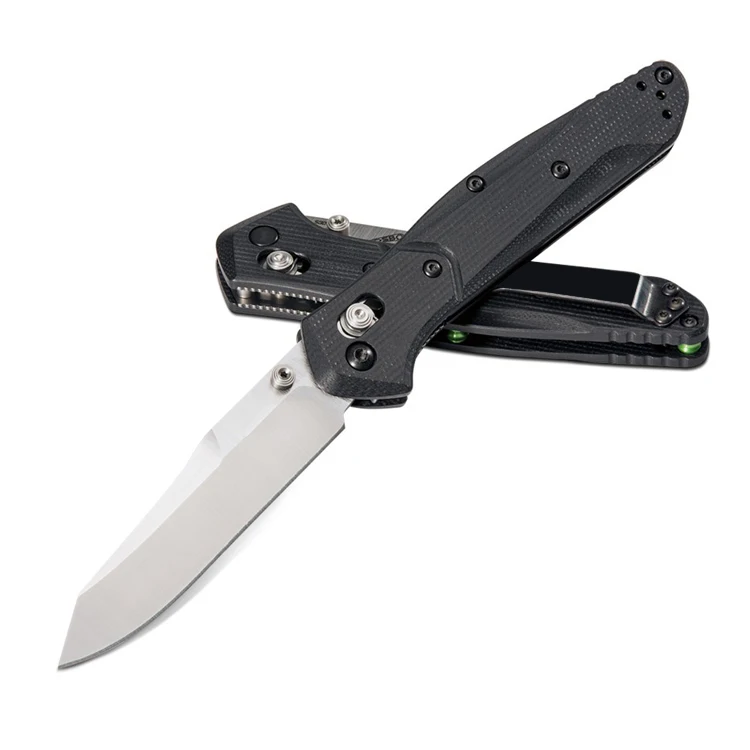 

940 Osborne Folding Knife jade G10 axis pocket knife carbon fiber nylon aluminum handle outdoor camping hunting EDC knife