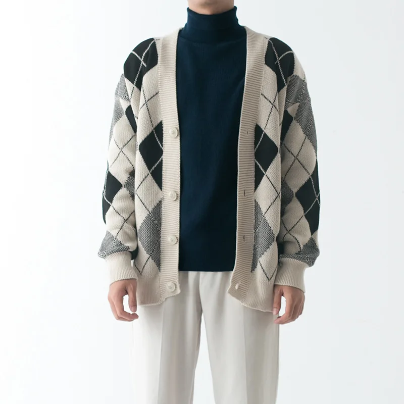 

Sapphire Autumn And Winter Base Coat Pullover Thick Warm High-neck Knitted Cotton Plus Loose Knit Sweater, As shown