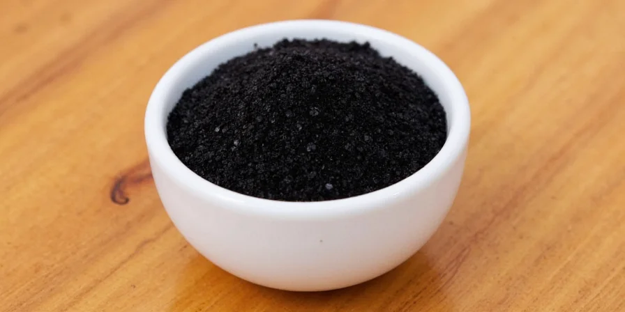 Various types of black salt from around the world