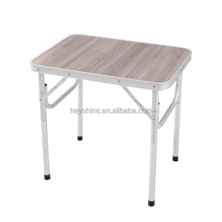 

MDF table top material Aluminium alloy frame lightweight portable camping table, Customized color