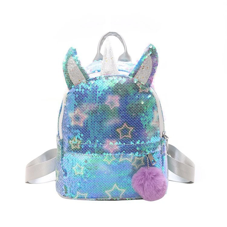 

custom magic colorful fashion sequins small girls school sequin backpack, Customized color