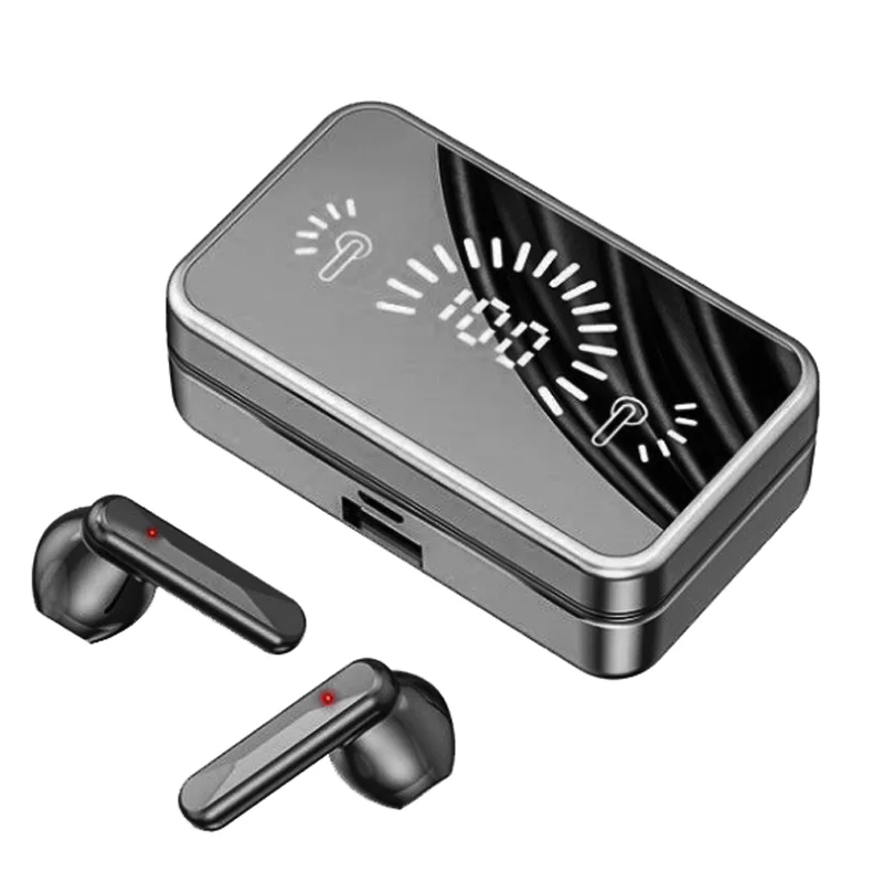 

VALDUS Type C Earphone S20 Waterproof LED Mirror Display Bass Sound Earphone Wireless Gaming Earbuds