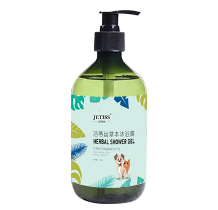 

Private label 500ml bulk Organic herbal Whitening pet shampoo for cat dog