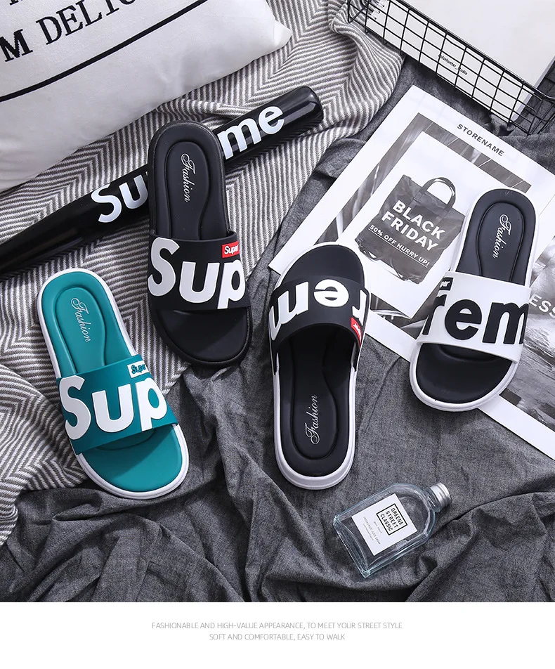 

Explosive soft-soled platform shoes outdoor leisure beach slippers men eva slipper