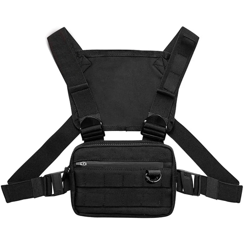 Function Men Tactical Waist Hip Hop Vest Chest Pack Bag - Buy Messenger ...