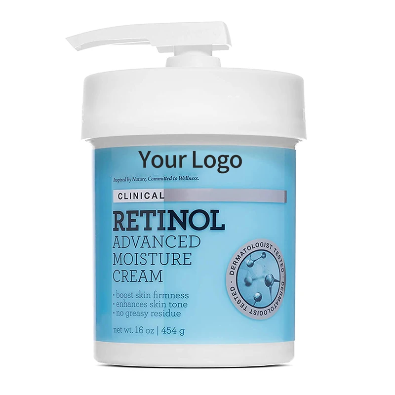 

Private Label Wholesale Retinol Advanced Moisture Cream For Face Body Includes Pump Anti Aging Skin Firm Retinol Cream